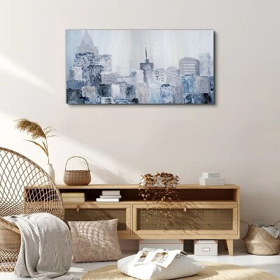 Obraz na plátně Abstrakce město
