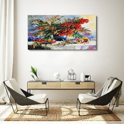 Obraz na plátně Abstrakce květiny ovoce