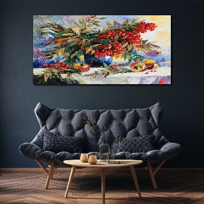 Obraz na plátně Abstrakce květiny ovoce