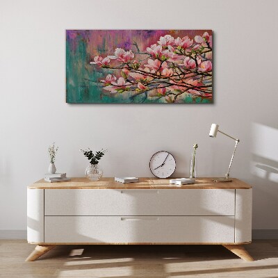 Obraz na plátně Malování květin větve