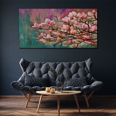 Obraz na plátně Malování květin větve