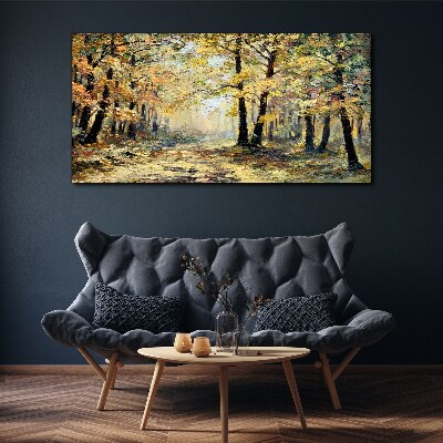 Obraz na plátně Podzimní Les