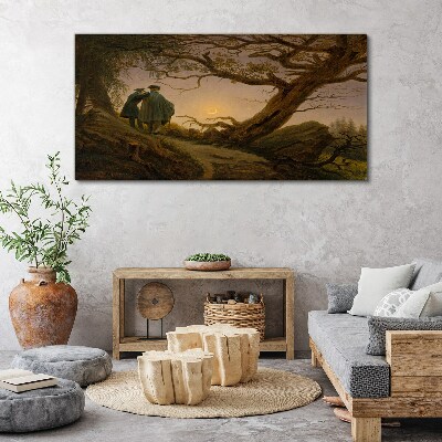 Obraz na plátně Lesní rocková slunce příroda