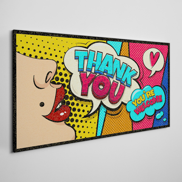 Obraz na plátně Pop Art: Vyjádření vděčnosti