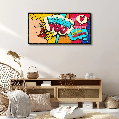 Obraz na plátně Pop Art: Vyjádření vděčnosti