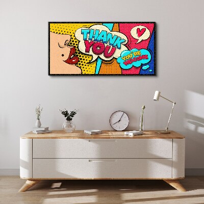 Obraz na plátně Pop Art: Vyjádření vděčnosti