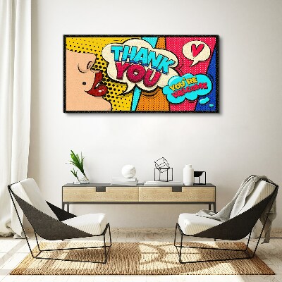Obraz na plátně Pop Art: Vyjádření vděčnosti