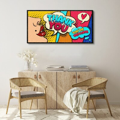 Obraz na plátně Pop Art: Vyjádření vděčnosti