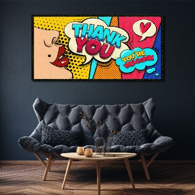 Obraz na plátně Pop Art: Vyjádření vděčnosti