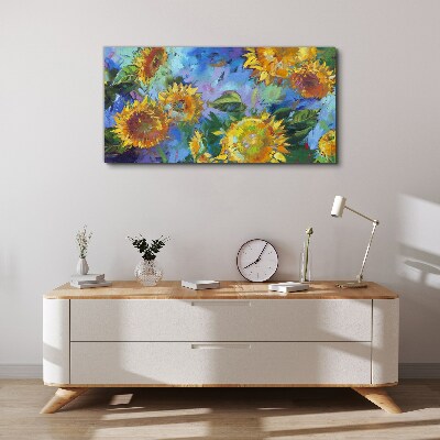 Obraz na plátně Květiny slunečnic