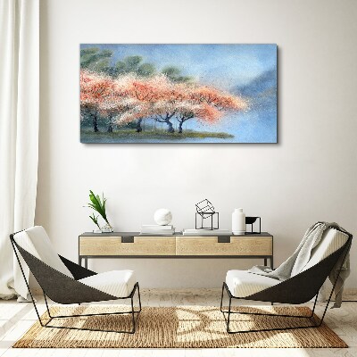 Obraz na plátně Strom květiny abstrakce