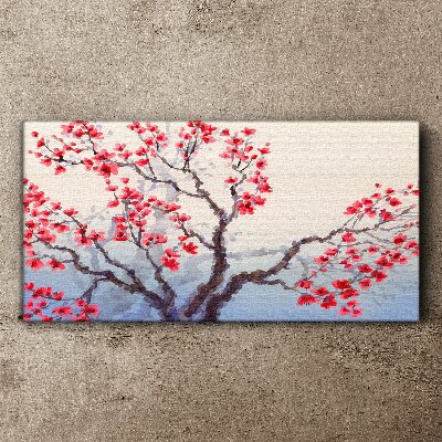 Obraz na plátně Větve stromů květiny
