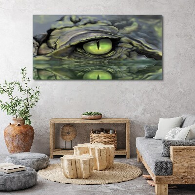 Obraz na plátně Zvířecí krokodýlí oční voda