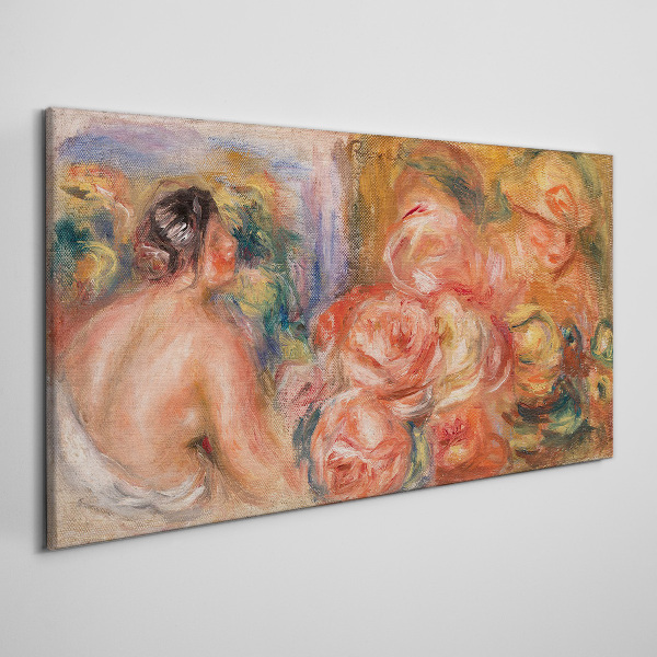 Obraz na plátně Abstrakce žena květiny
