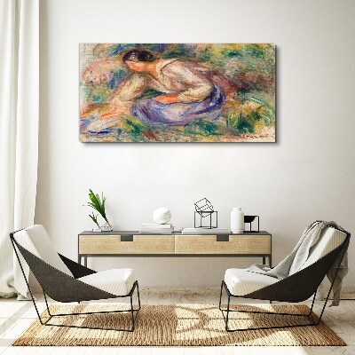 Obraz na plátně Abstrakce žena tráva