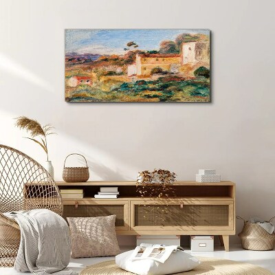 Obraz na plátně Abstrakce vesnických domů