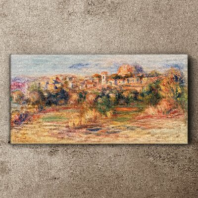 Obraz na plátně Panoráma města Lesní obloha