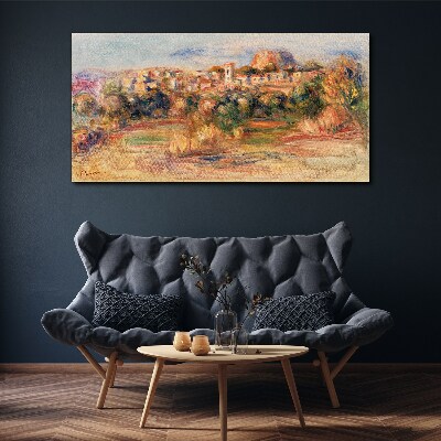 Obraz na plátně Panoráma města Lesní obloha