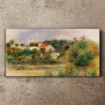Obraz na plátně Lesní domy Sky