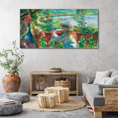 Obraz na plátně Dítě lesního jezera