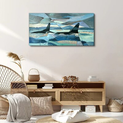 Obraz na plátně Abstraktní velryba zvíře