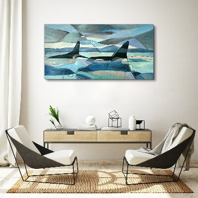 Obraz na plátně Abstraktní velryba zvíře