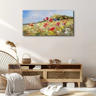 Obraz na plátně Abstrakce květiny Krajina