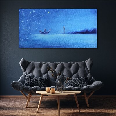 Obraz na plátně Abstrakce mořská noc