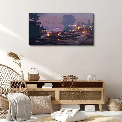 Obraz na plátně Lodě mlhové lampy