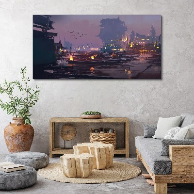 Obraz na plátně Lodě mlhové lampy