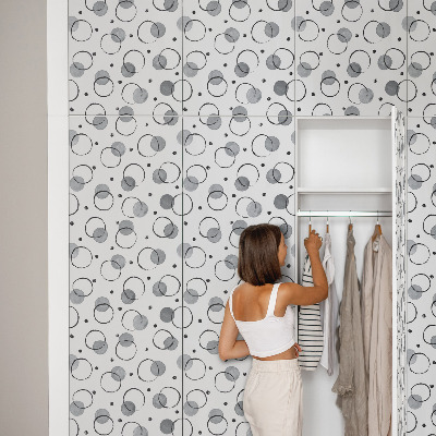 Samolepící tapeta na nábytek Kreativní kruhy