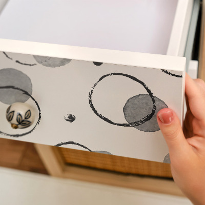 Samolepící tapeta na nábytek Kreativní kruhy