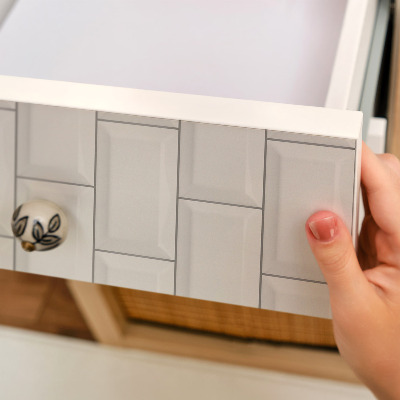 Samolepící fólie na nábytek Bílé dlaždice