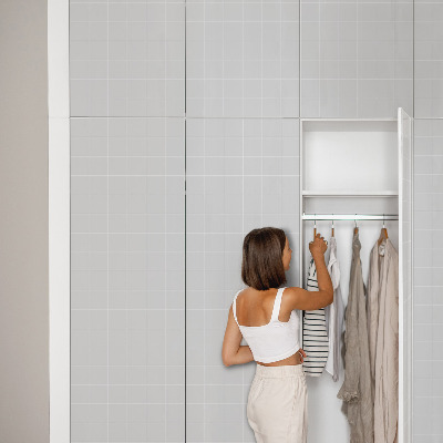 Samolepící tapeta na nábytek Šedé dlaždice