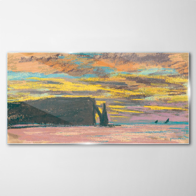 Obraz na skle Západ slunce Claude Monet