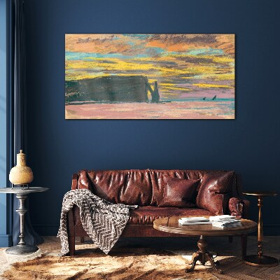 Obraz na skle Západ slunce Claude Monet