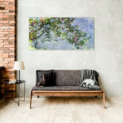 Obraz na skle Les Roses Claude Monet