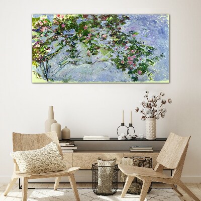Obraz na skle Les Roses Claude Monet