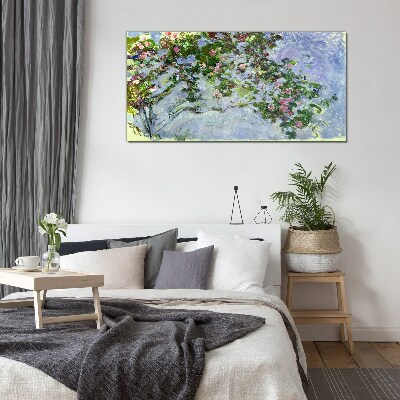 Obraz na skle Les Roses Claude Monet
