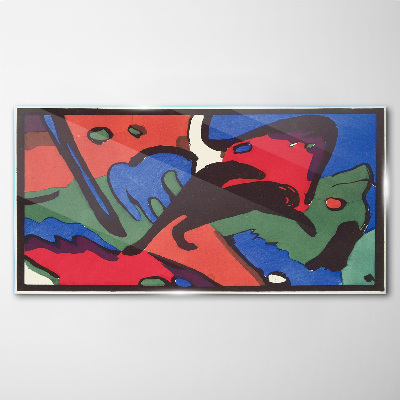 Obraz na skle Modrý jezdec Vasily Kandinsky