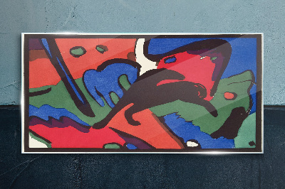 Obraz na skle Modrý jezdec Vasily Kandinsky