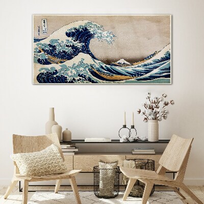 Obraz na skle Kanagawa je velká vlna