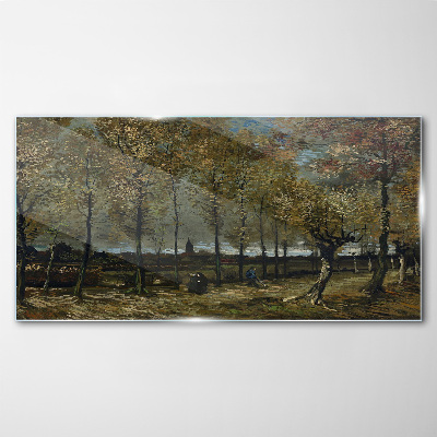 Obraz na skle Lane s van Gogh Topola