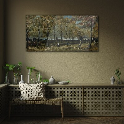 Obraz na skle Lane s van Gogh Topola