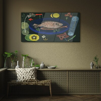 Obraz na skle Kolem ryb Paul Klee
