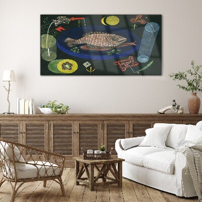 Obraz na skle Kolem ryb Paul Klee