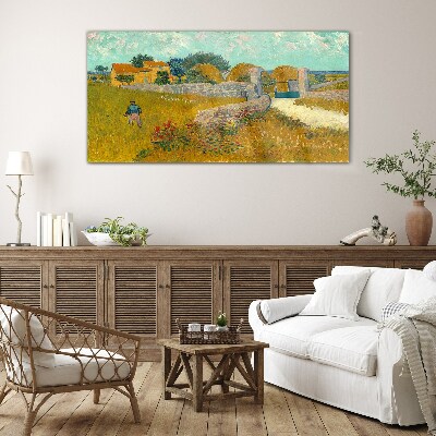 Obraz na skle Provence House Van Gogh