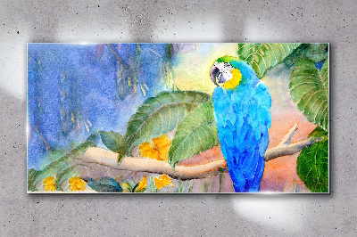 Obraz na skle Opustí zvířecí parrot