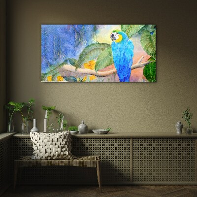 Obraz na skle Opustí zvířecí parrot