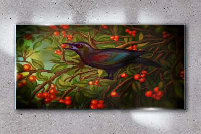 Obraz na skle Větve zvířat opustí pták